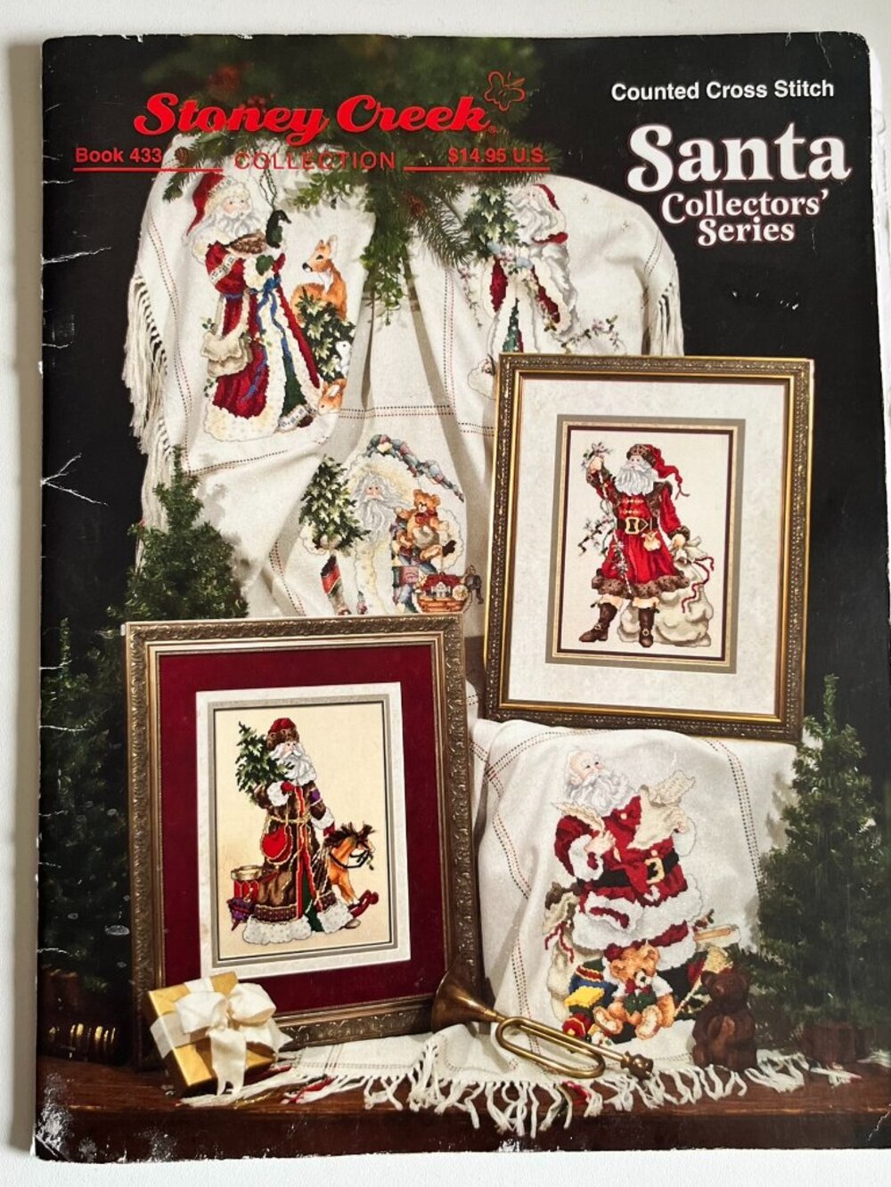 Stoney Creek Santa Collectors' Series Book 433 Cross Stitch blanket christmas